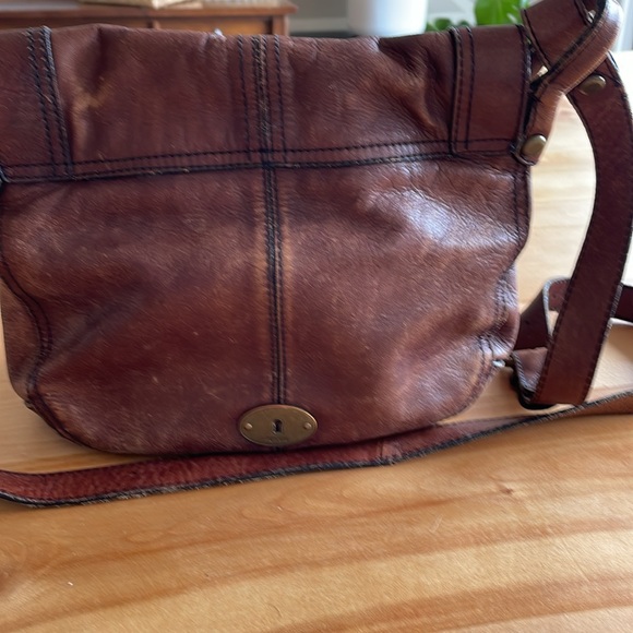 Vintage leather Fossil hobo purse - cross body - Picture 5 of 5